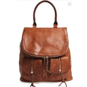 Sole Society “emery” faux leather backpack